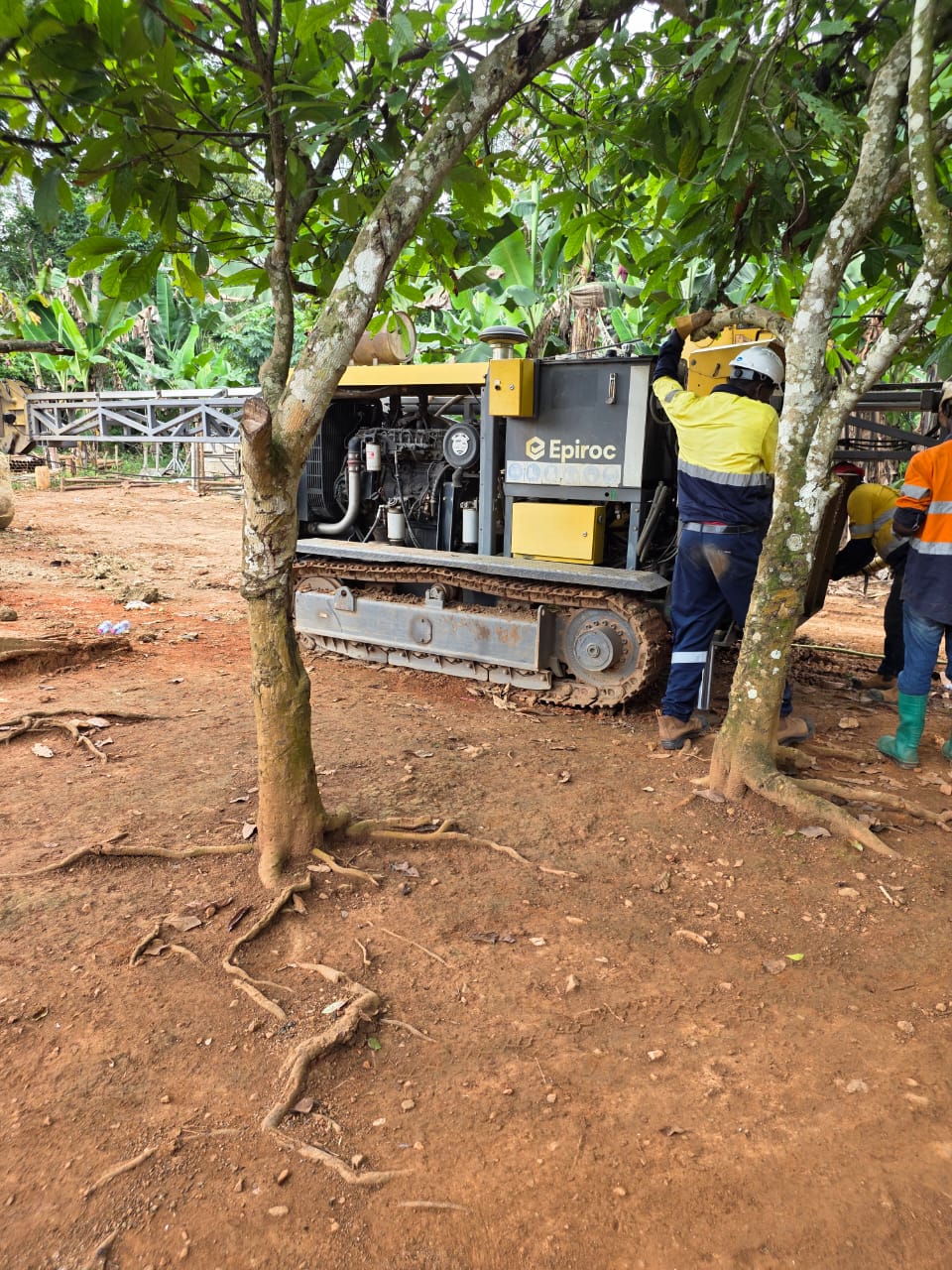 Epiroc crawler rig on site
